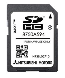 Mitsubishi 8750A594 Sat Nav SD card MMCS W15 W17 Europe 2024