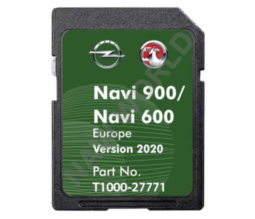 Opel T1000-27771 Sat Nav SD card Navi 600/900 Europe 2021